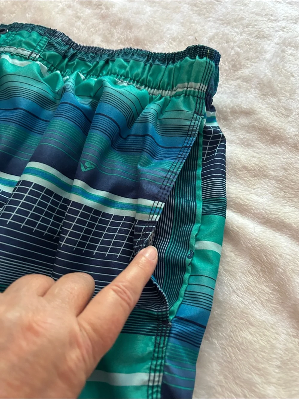 Kanu Surf Men's Wade Striped Swim Board Shorts, Size XXL